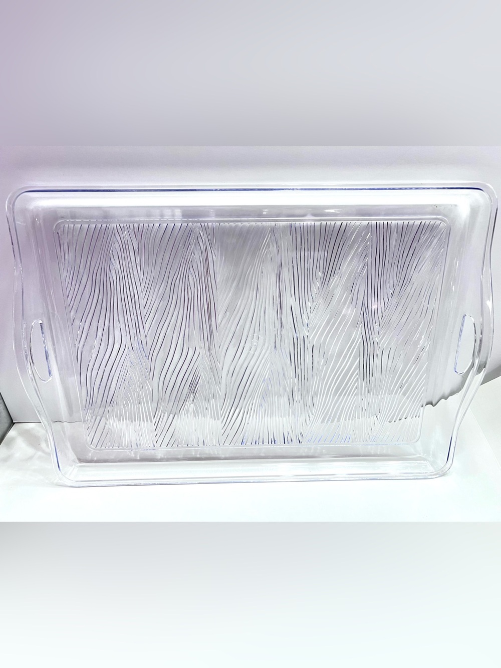 Two Textured Serving Trays